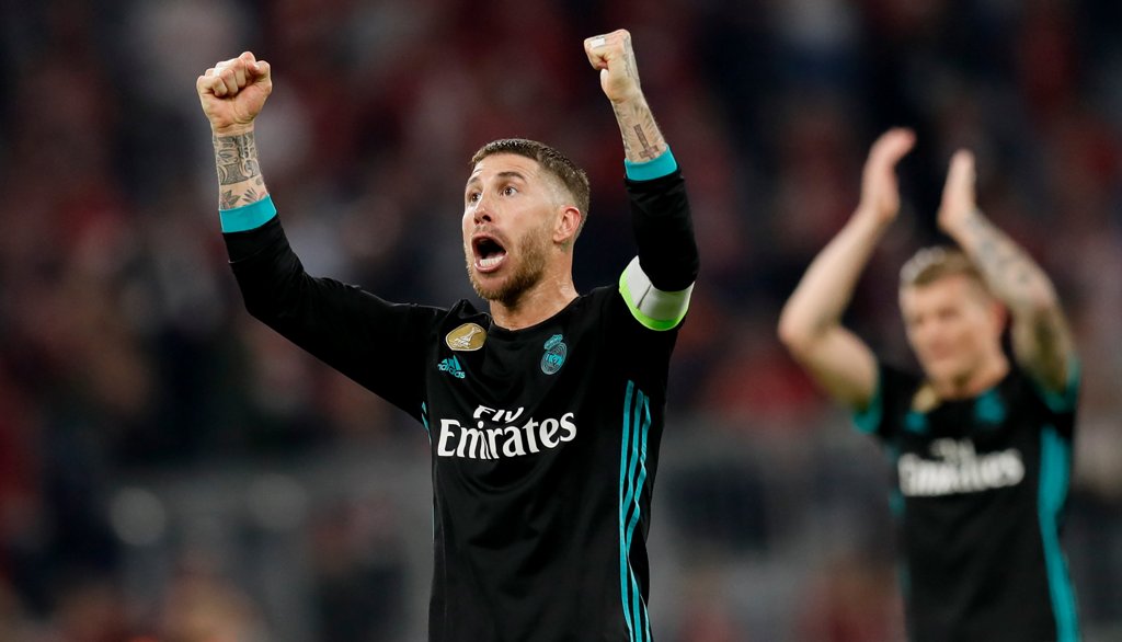 Sergio Ramos en festejo (EFE)