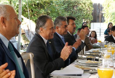 Titular de la Secretaría de Desarrollo Económico Sustentable (SDES) en presentación de Agenda Digital. (Foto Jessica de la Cruz )