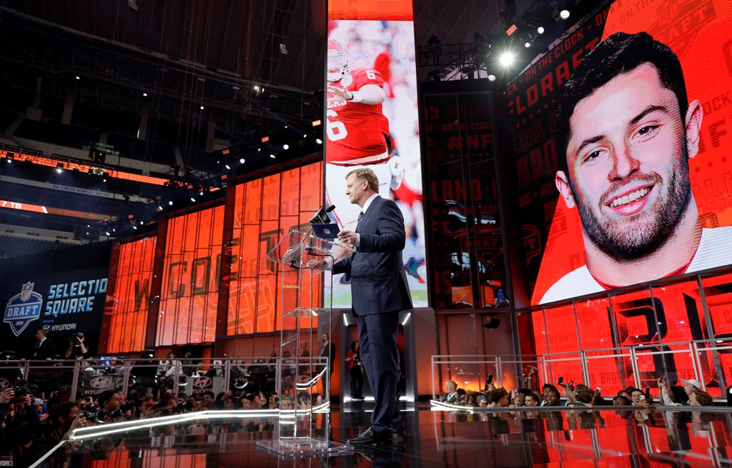 Mayfield fue la primera selección del Draft de la NFL (AP)