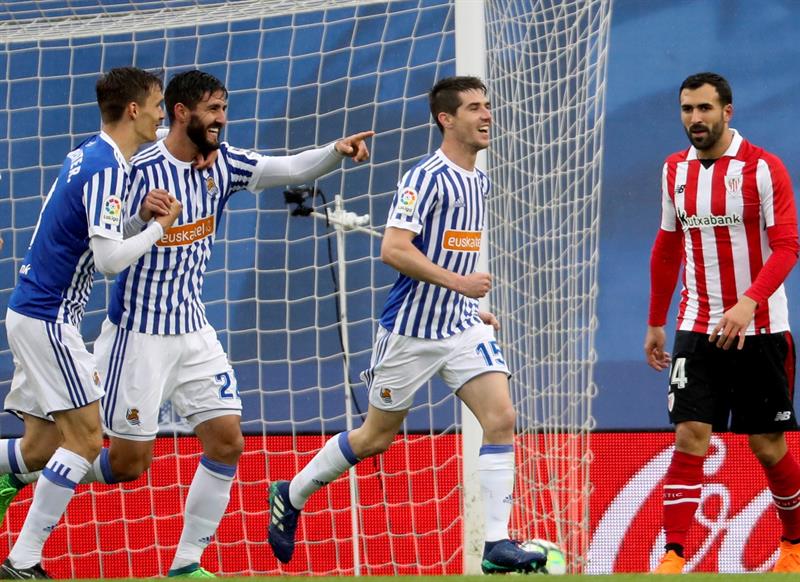 La Real Sociedad vence al Athletic Club (EFE)