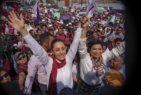 La candidata habló de su programa de reconstrucción de la ciudad y dijo que habrá "apoyos directos para que se puedan reconstruir las viviendas".
