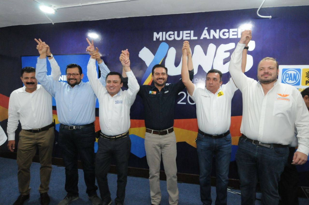 Yunes anunció que en el arranque de campaña en Boca del Río el dirigente del Movimiento Ciudadano Dante Delgado asistirá por primera vez.