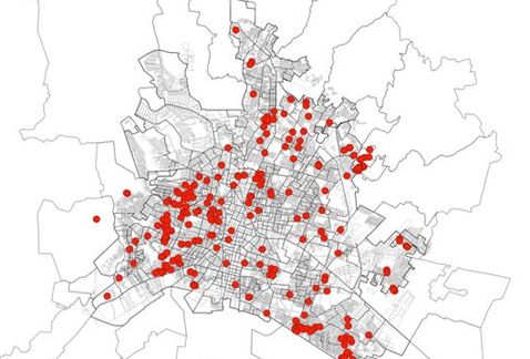 Zonas de la ciudad de León con la presencia positiva del mosquito Aedes Aegypti detectadas en las últimas semanas. (Cortesía )