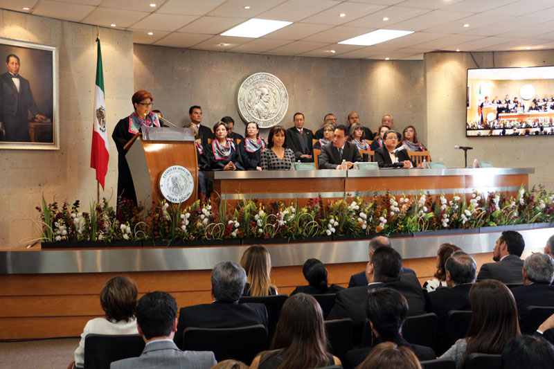 La magistrada destacó que el Poder Judicial de Hidalgo fue el primero del país en crear una Comisión de Mejora Regulatoria. (Cortesía)