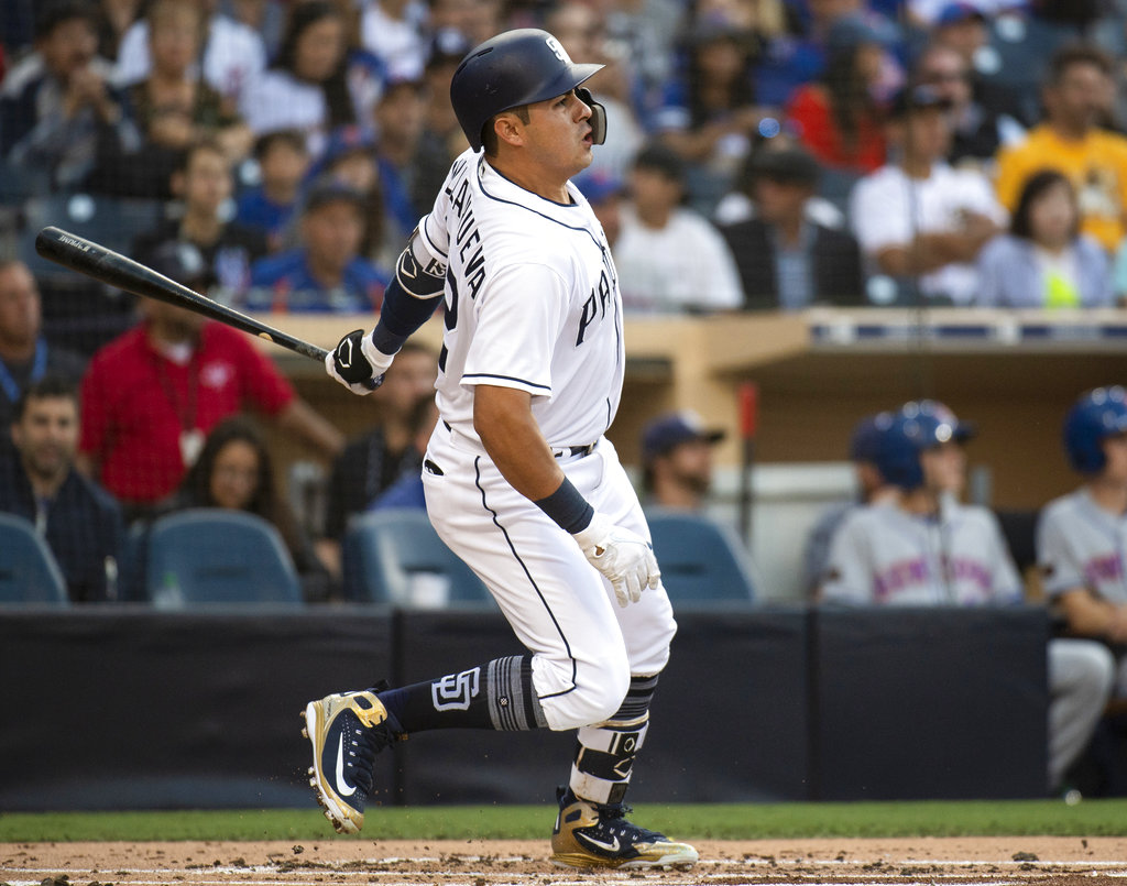 Christian Villanueva, infielder de los Padres de San Diego (AP)