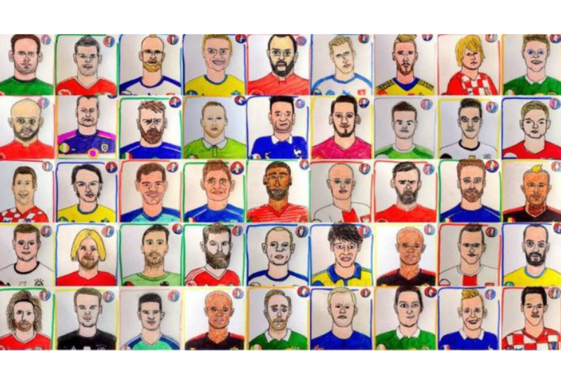 Una pareja británica dibujará las casi 700 estampas para llenar el álbum Panini del Mundial de Rusia 2018 (Twitter).