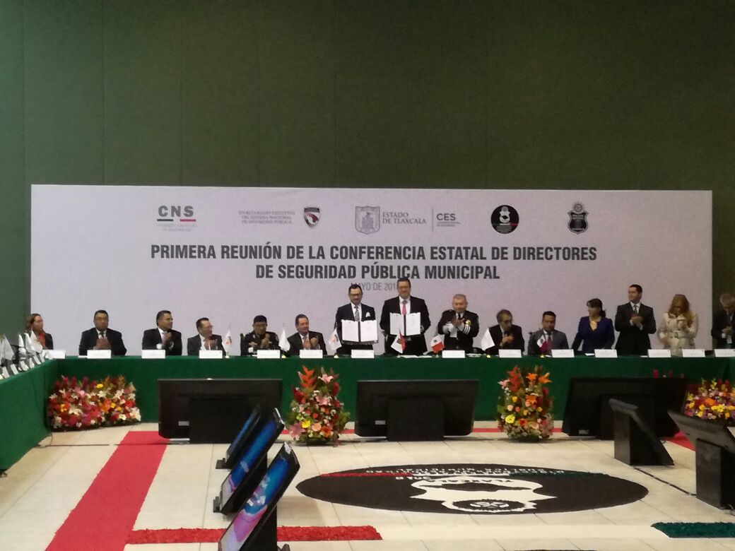 Instalan en Tlaxcala la Conferencia Estatal de Directores de Seguridad Pública Municipal