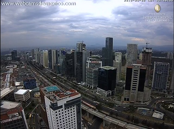 La vista de la Ciudad de México desde Santa Fe.