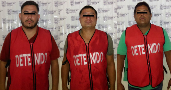 Delincuentes detenidos.