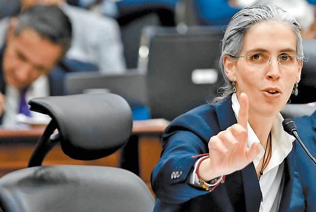 Pamela San Martín dijo que los cambios que busca la sociedad no terminan con el ejercicio del sufragio. (Octavio Hoyos/Archivo)