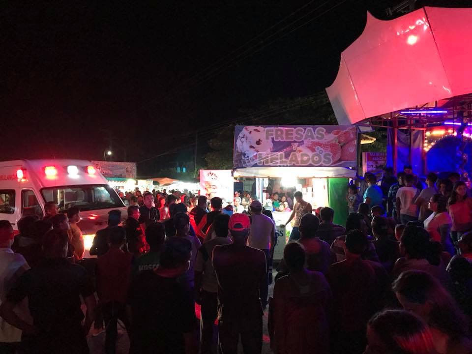 Los lesionados fueron trasladados al hospital; la feria se comprometió a cubrir los gastos.