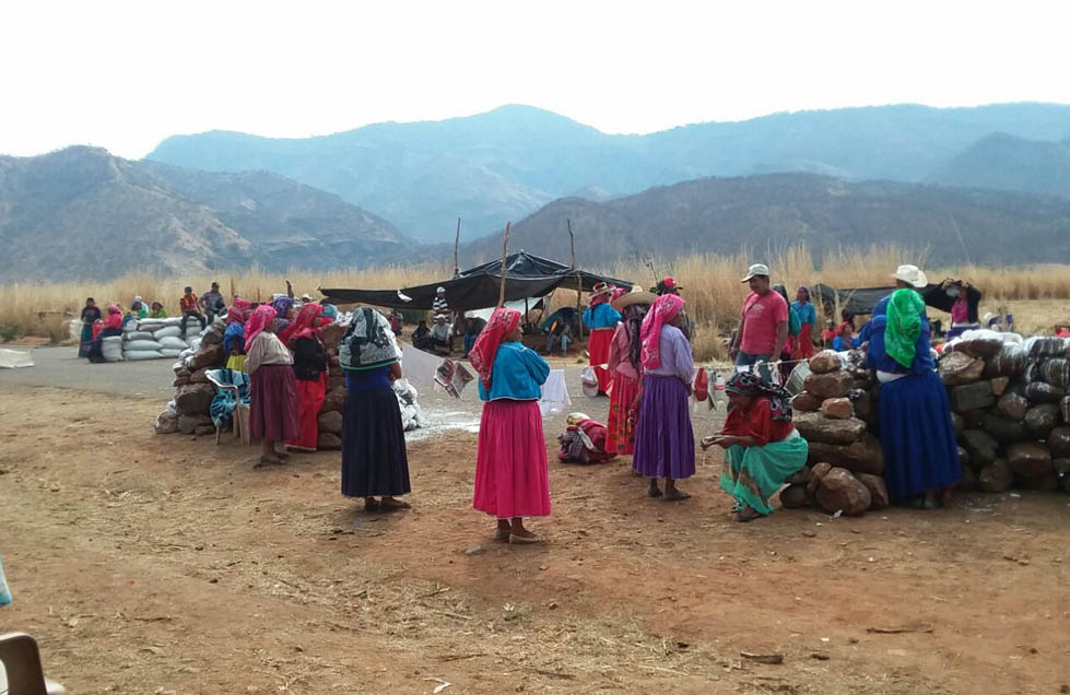 Retén de la comunidad wixárika (Cortesía).