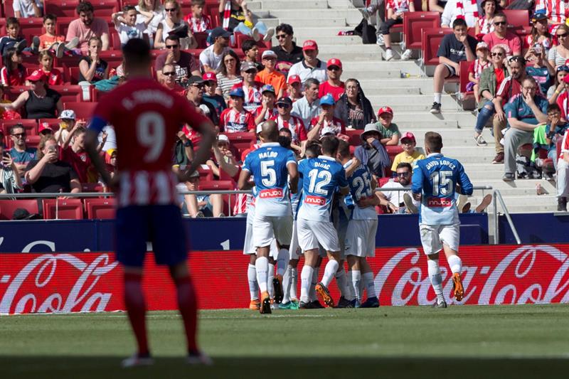 El Atlético de Madrid cayó contra el Espanyol (EFE)