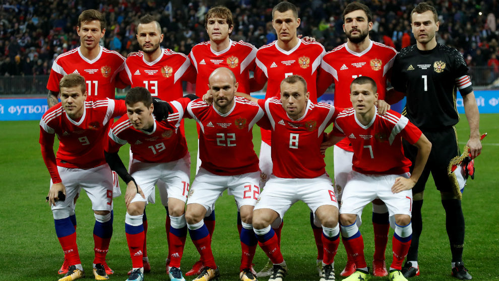 La selección rusa que participará en la Copa del Mundo de 2018