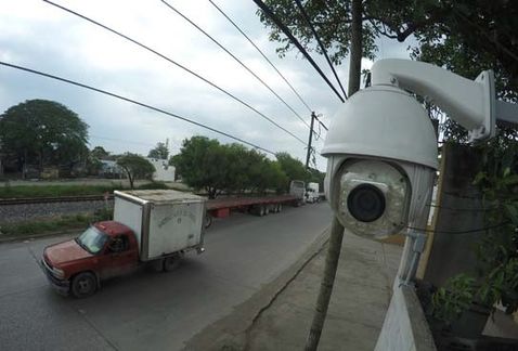 Cámaras de vigilancia.