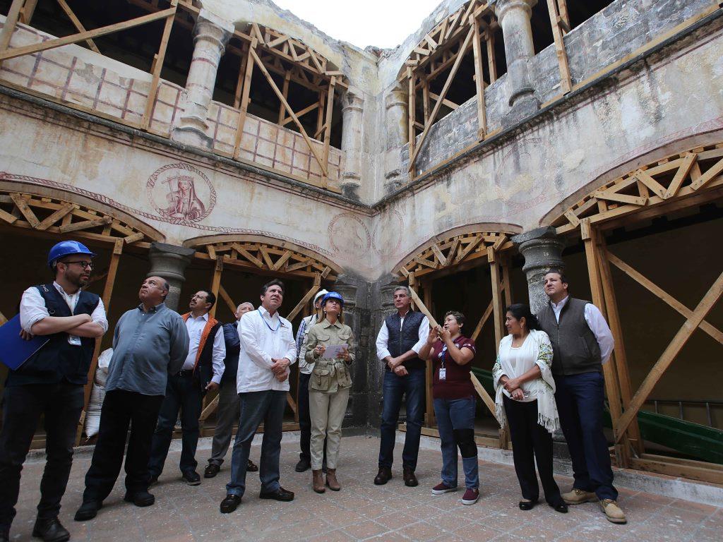 El Ex-convento Franciscano se rehabilita con recursos del Fondo de Emergencias de la UNESCO, debido a que está inscrito como Patrimonio Mundial. (Espe
