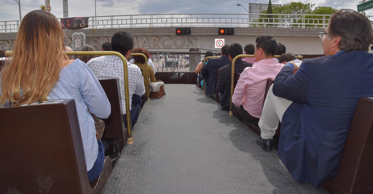 El tranvía captó en sus recorridos un total de 9 mil 374 personas.