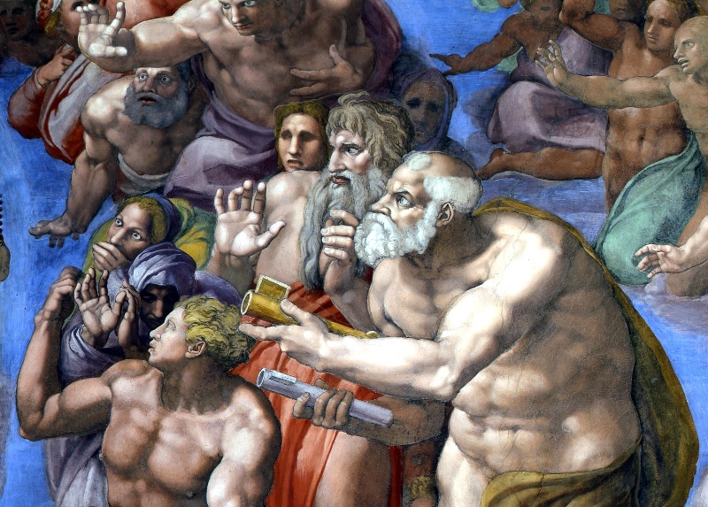 Detalle de la Capilla Sixtina, incluido en el libro 'La palabra pintada'.