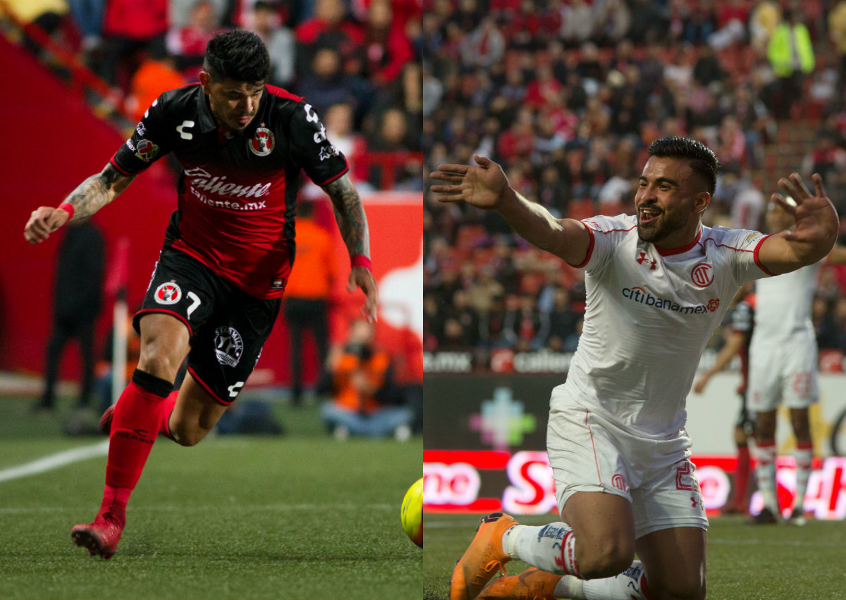 Jugadores que pueden definir la semifinal entre Xolos y Toluca (Imago7)