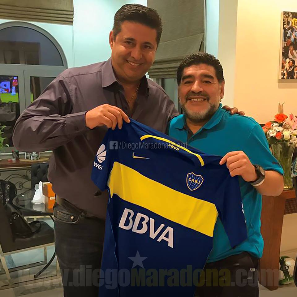 Maradona celebra bicampeonato de Boca Juniors  (Facebook Diego Maradona)