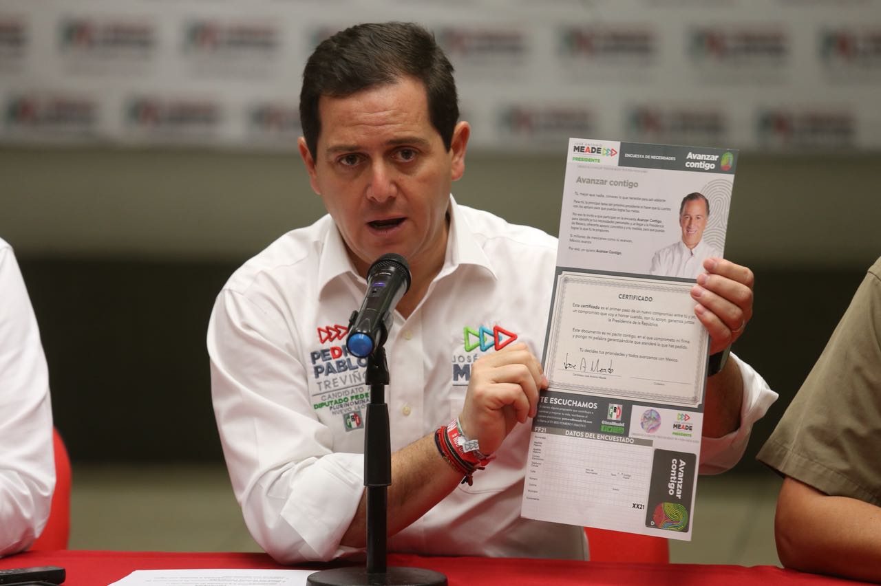 Pedro Pablo Treviño, dirigente del comité estatal del PRI en Nuevo León.