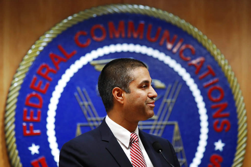 Ajit Pai anunció que el 11 de junio terminará la neutralidad en la red. (AP)