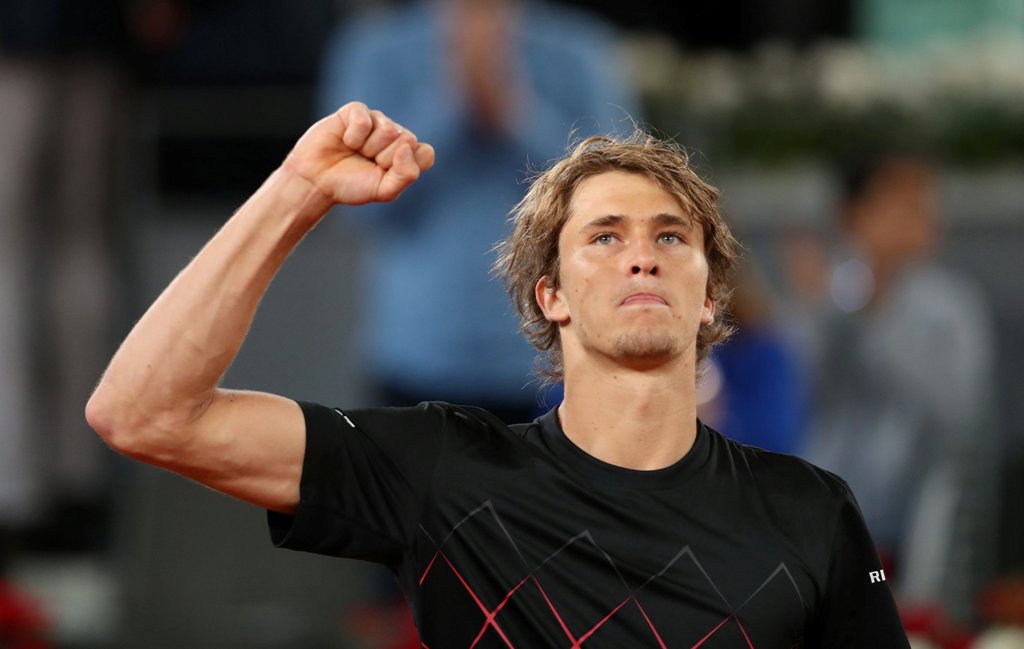 Alexander Zverev  en festejo (Reuters)