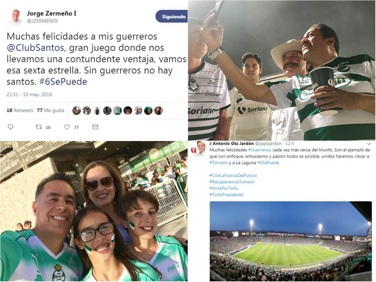 Algunos fueron al Estadio y otros sólo mandaron sus felicitaciones en redes sociales.