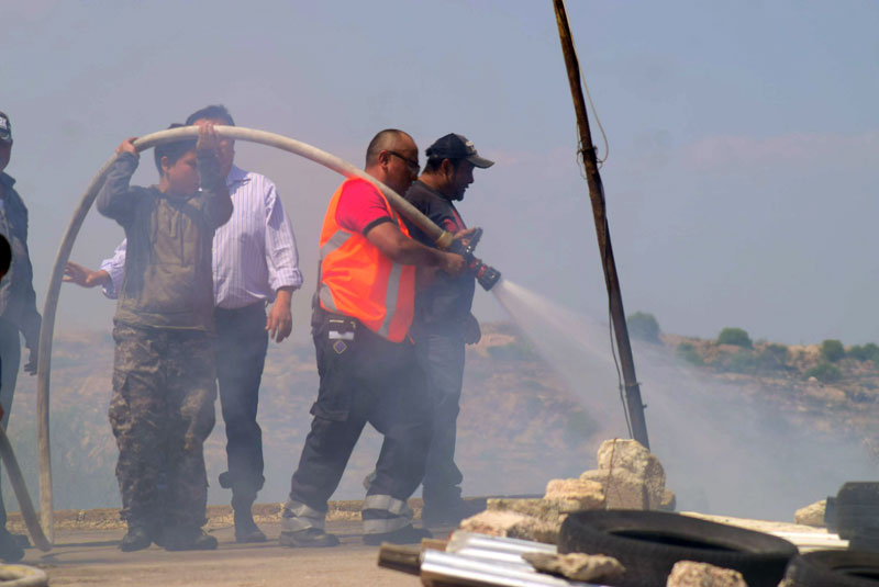 Elementos del departamento de Protección Civil y de la Policía municipal se trasladaron a la zona. (Cortesía)