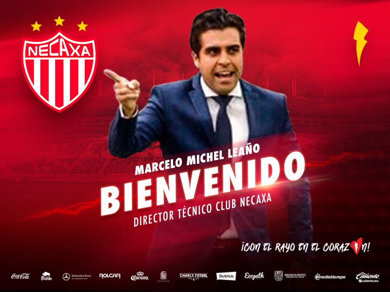 Necaxa le da la bienvenida a Marcelo Michel Leaño como su nuevo director técnico (Twitter: @ClubNecaxa)