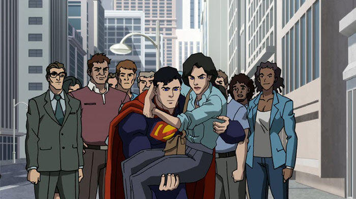 Primera imagen de 'La muerte de Superman'. (Especial)