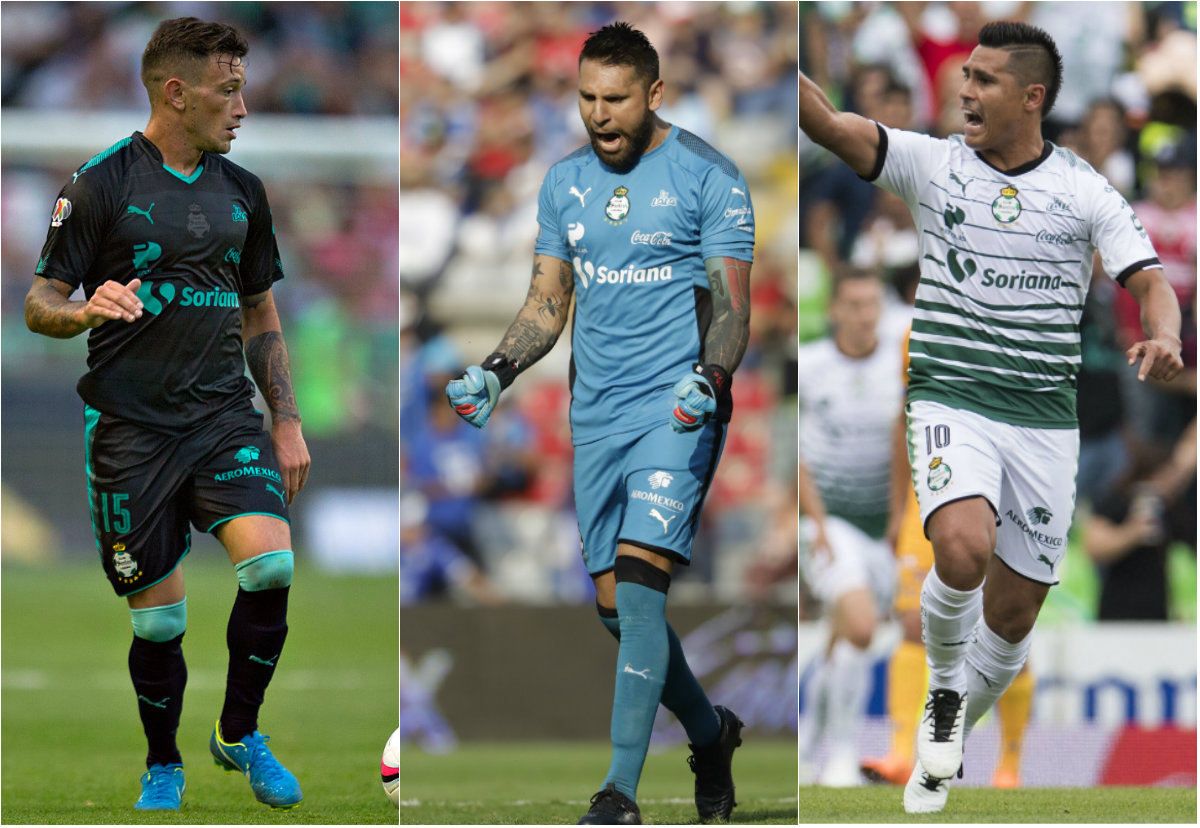 Brian Lozano, Jonathan Orozco y Osvaldo Martínez (Imago7 / Mexsport)