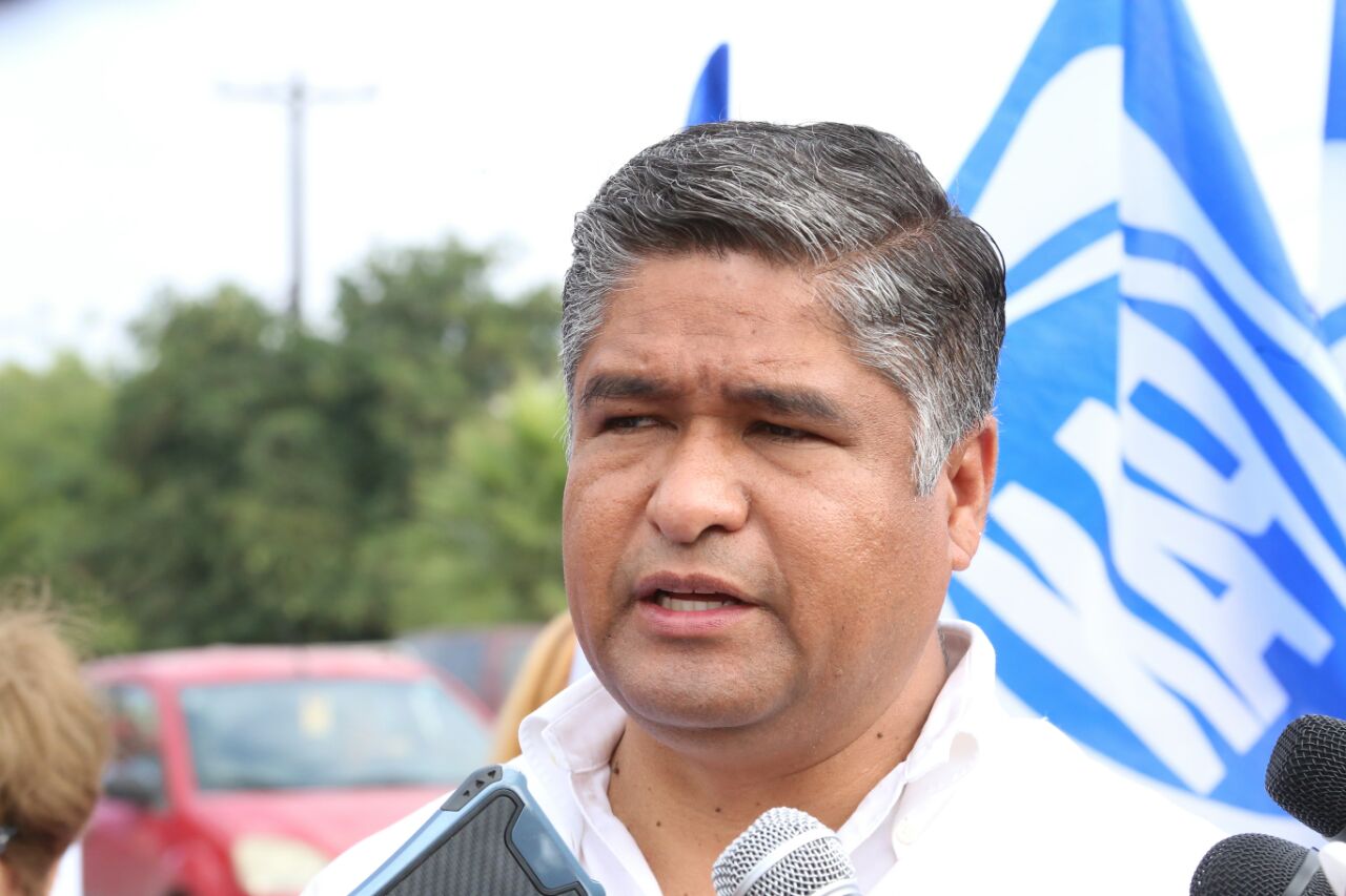 El candidato del PAN a la senaduría, Víctor Fuentes Solis (archivo)