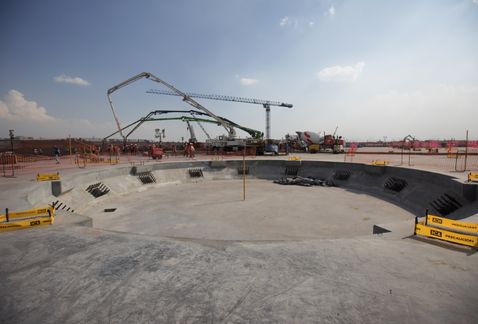 Edificio Terminal del Nuevo Aeropuerto Internacional de México.