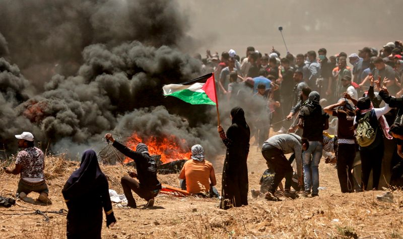 Al menos 41 palestinos han muerto en las protestas en la frontera en la Franja de Gaza por fuego de Israel. (AFP)
