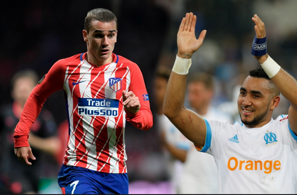 Antoine Griezmann y Dimitri Payet (AFP/Reuters)