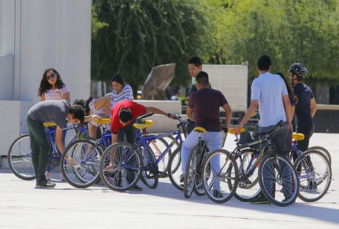Dos de las cinco ciclovías que tiene Torreón, necesitan se refuerce la señalética. (Notivox Digital)