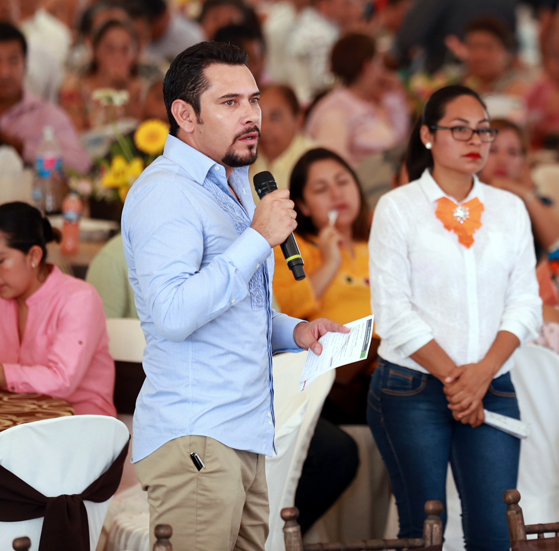 En la Huasteca estuvo presente el secretario ejecutivo de la Política Pública del estado de Hidalgo, Israel Félix Soto. (Cortesía)