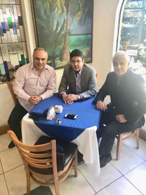 'Memo' Vázquez, Fidel Kuri Grajales y Mario Trejo (Club Tiburones Rojos)