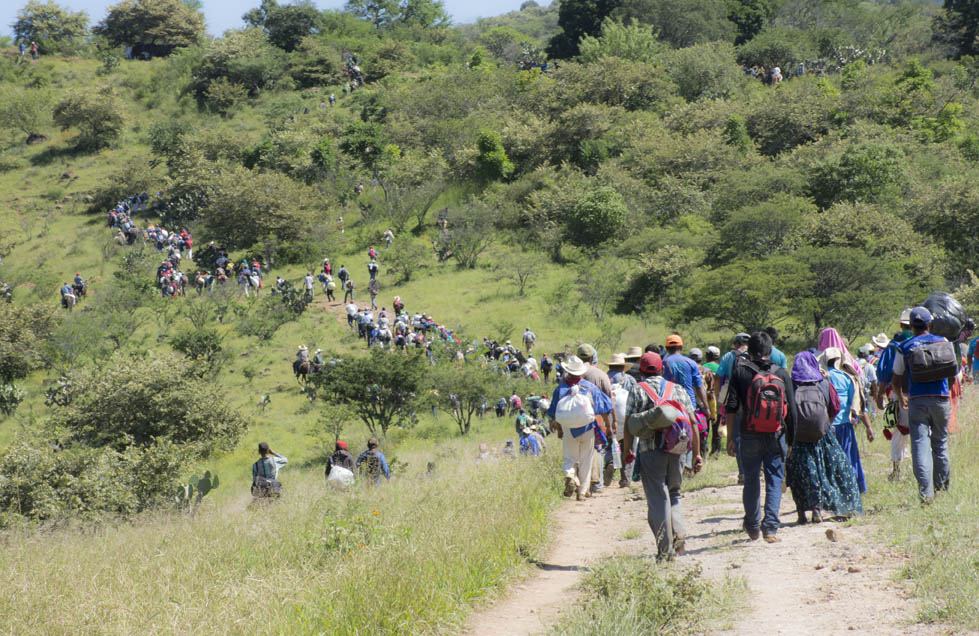 Los huicholes quieren aumentar su protesta social en la zona Norte (Cortesía Abraham Pérez)