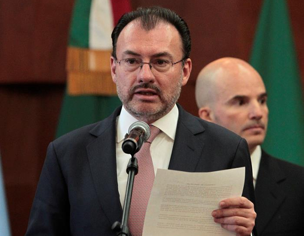 El canciller Luis Videgaray dijo que se ha avanzado en la negociación del TLCAN y que éste se firmará cuando convenga a México. (EFE)