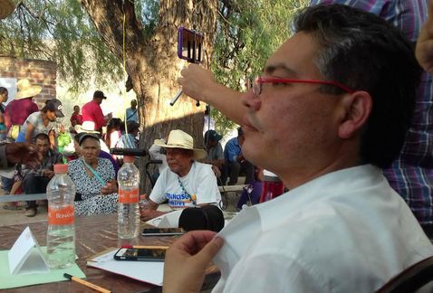 El coordinador de la misión en San Lorenzo Azqueltán, Fernando Ríos Martínez. (Cortesía)
