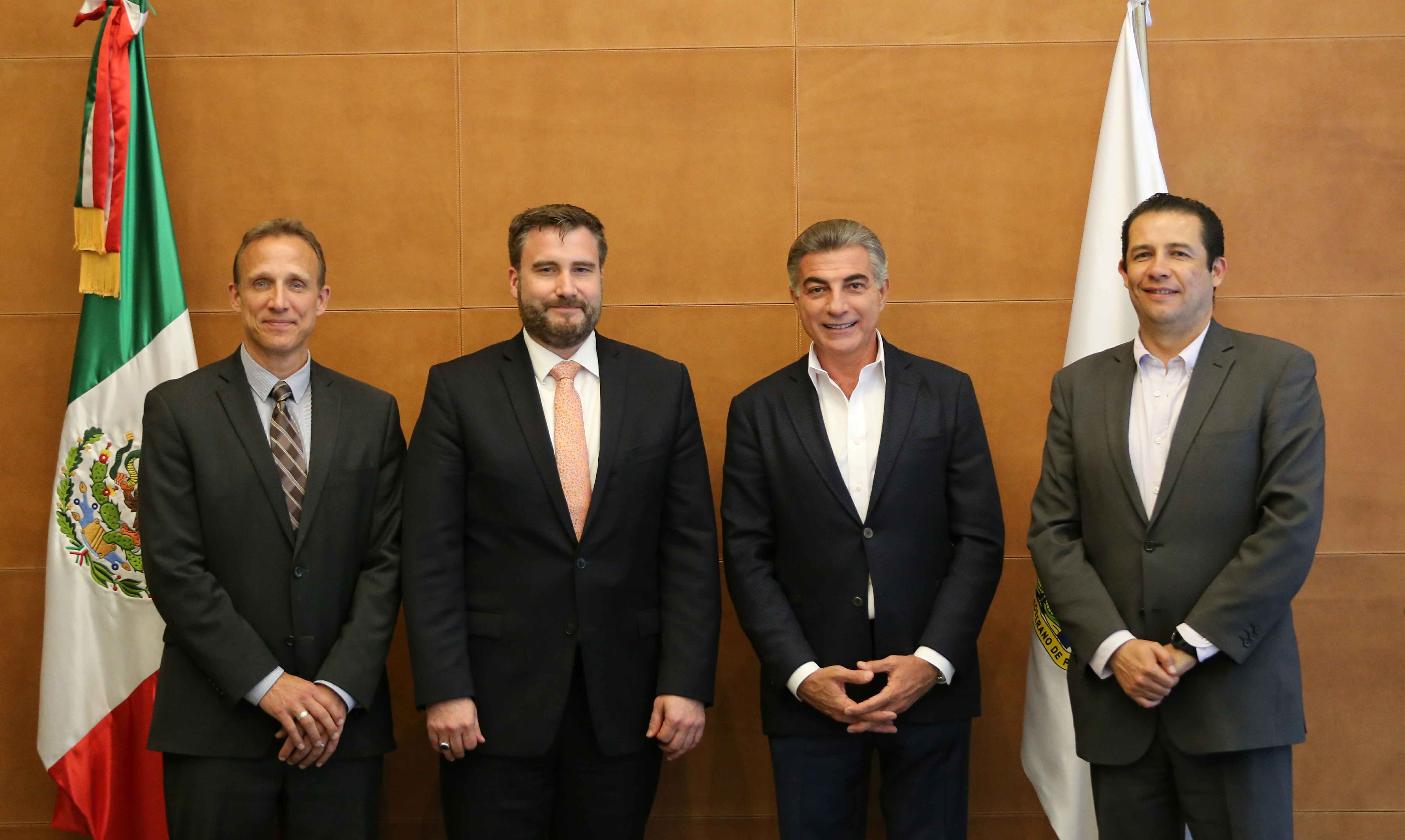 Reunión de trabajo entre gobierno de Puebla y el Director de Iniciativa Mérida de la Embajada de Estados Unidos de América en México, Tobin Bradley. 