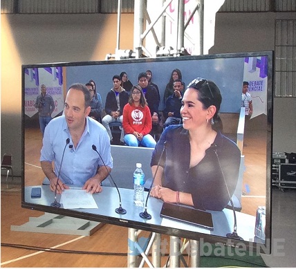 El INE compartió una foto de los moderadores. (Especial)