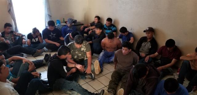 Indocumentados asegurados en Laredo- Texas.