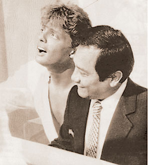 Junto a El Maestro. 