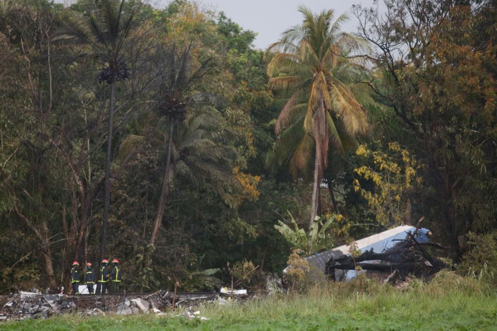 Imagen del accidente aéreo que dejó 110 muertos en Cuba. 