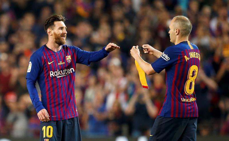 Lionel Messi y Andrés Iniesta (EFE)