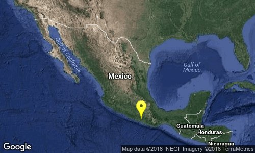 De acuerdo con el Servicio Meteorológico Nacional (SMN), el sismo se presentó a las 21:15 horas de este domingo. (Twitter /@SSNMexico)