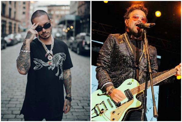 J Balvin y Aleks Syntek.